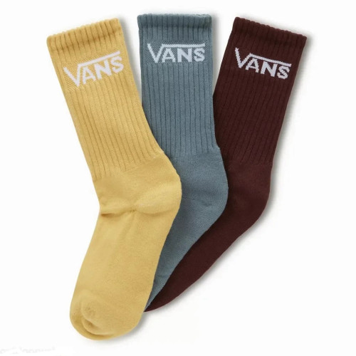 Ponožky Vans Classic Crew Kids - Ochre - 3 páry