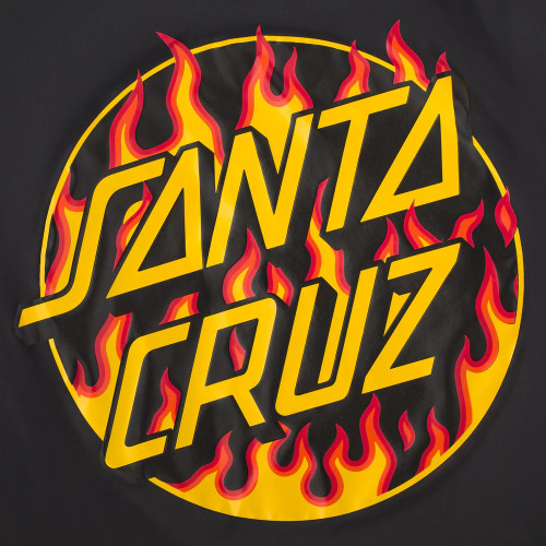 Bunda Santa Cruz X Thrasher Flame Dot - Black