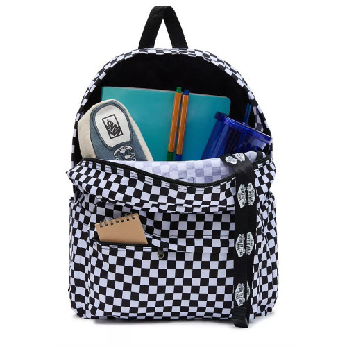Batoh Vans Old Skool Check Backpack - Black/White