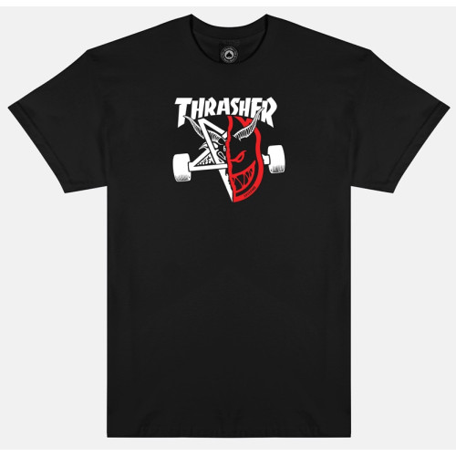 Tričko Thrasher X Spitfire Thrash & Burn - Black