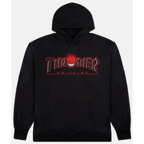 Mikina Thrasher X Spitfire Big Head Outline - Black